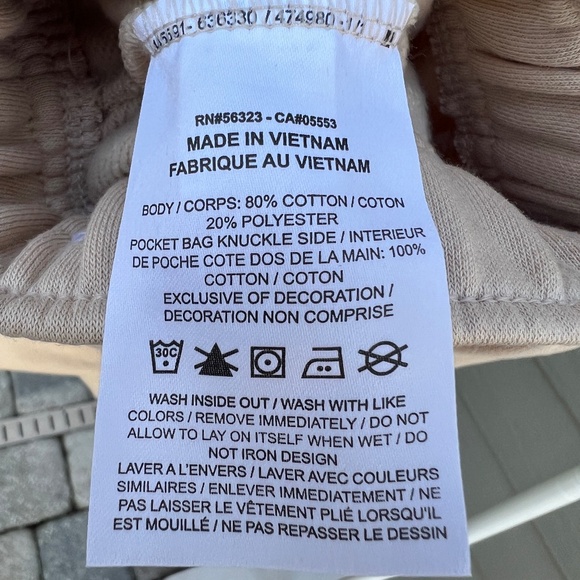 Nike Sportswear Fleece Shorts Light Beige Tan XS Drawstring Casual - Picture 4 of 5